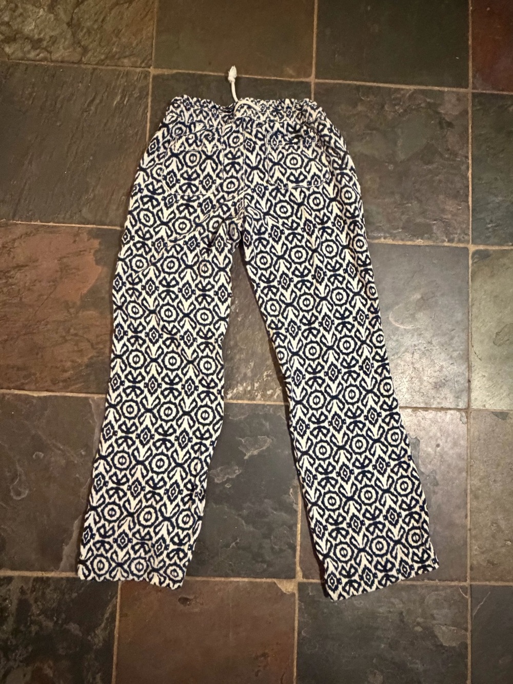 Cali1850 Smocked Waist Linen Blend Wide Leg Boho Pants - XS - Picture 3 of 5